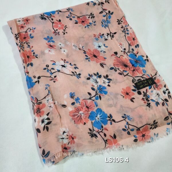 Pure Lawn Printed Stole Digital Print