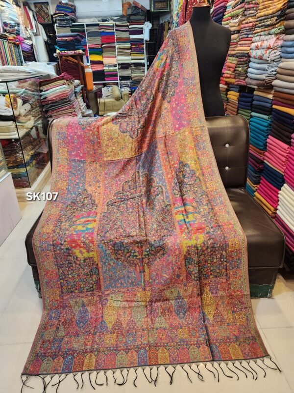 Pure Silk Kani Shawl Made in Kashmir - Image 2