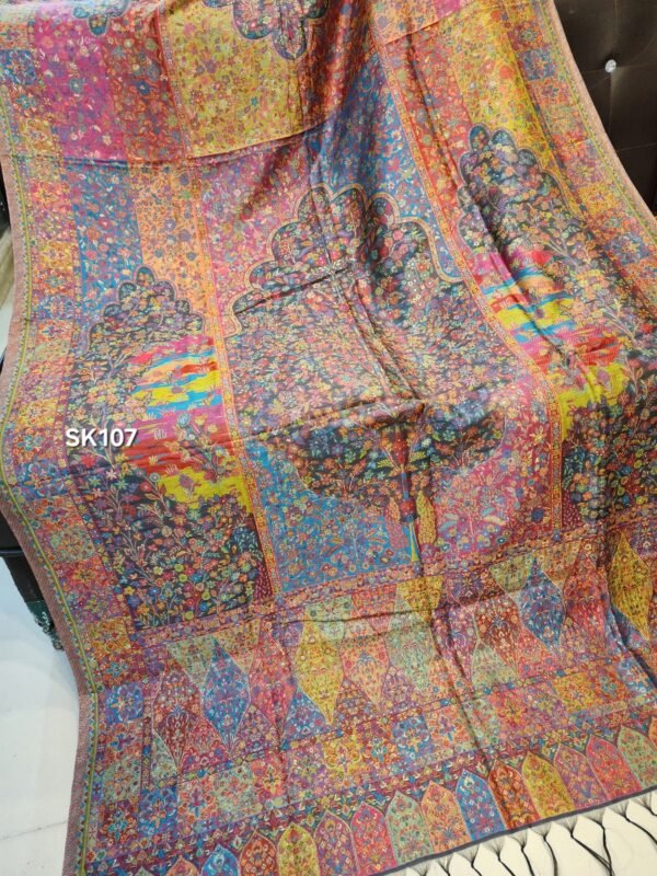 Pure Silk Kani Shawl Made in Kashmir - Image 4