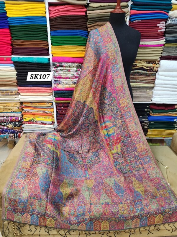 Pure Silk Kani Shawl Made in Kashmir