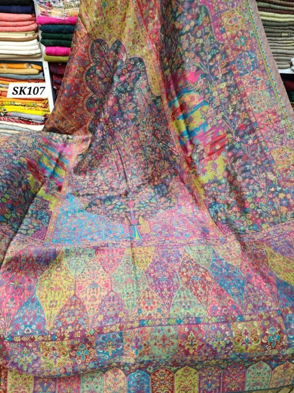 Pure Silk Kani Shawl Made in Kashmir - Image 6