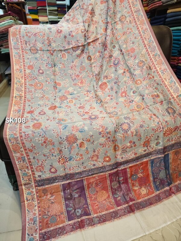 Pure Silk Kani Shawl Made in Kashmir - Image 4