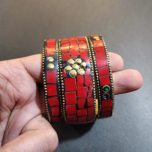 Bangles Set | Handmade Stonework - Image 2