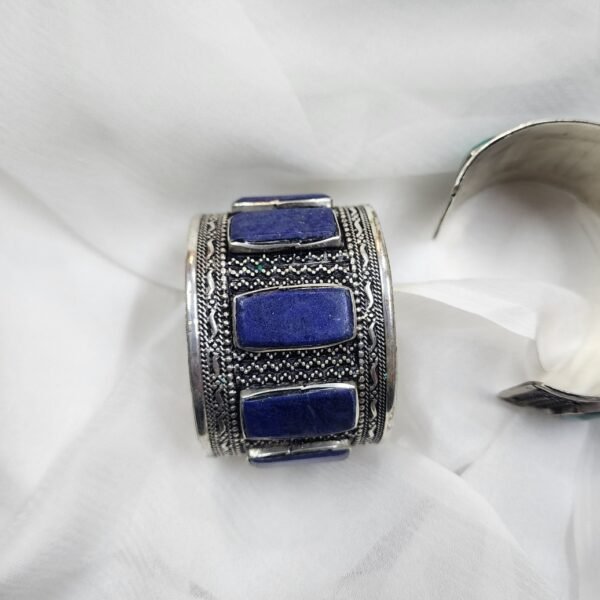 Ethnic Stonework Bracelet Cuff - Image 2