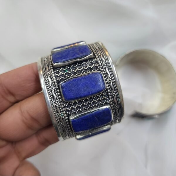 Ethnic Stonework Bracelet Cuff - Image 4