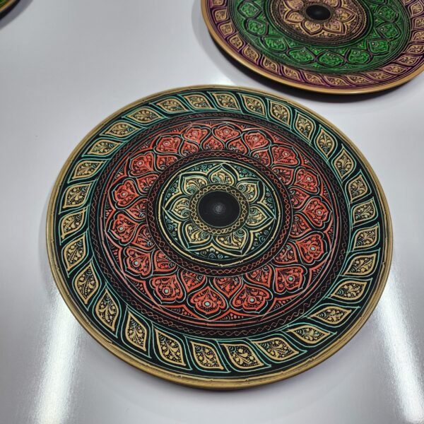 Handmade Naqshi Work Wooden Plate