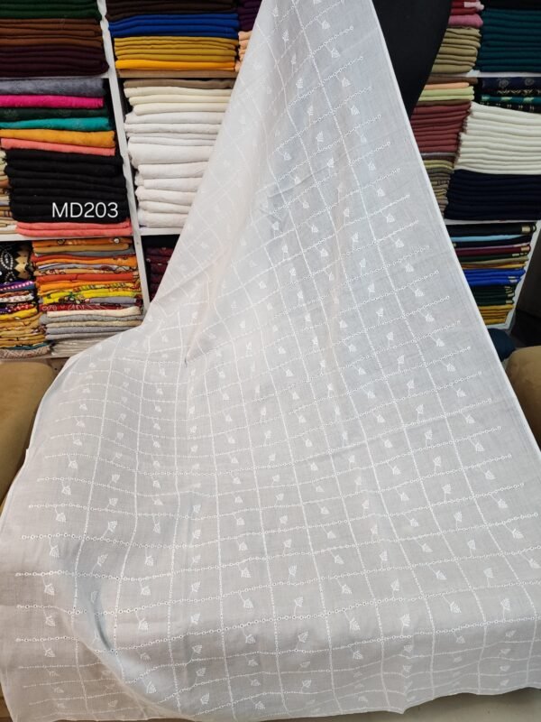 Lawn Chikankari Jaal Embroidered Dupatta - Image 2