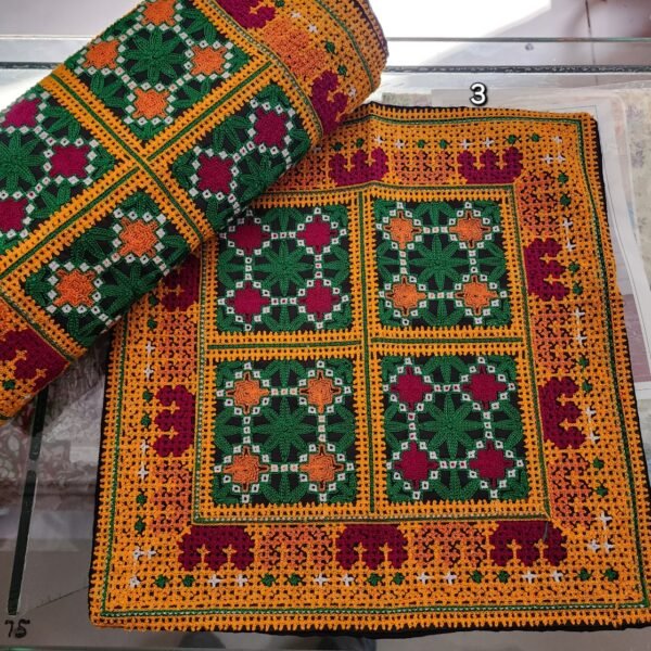 5 Sofa Cushion Covers Set Sindhi Handmade Embroidered