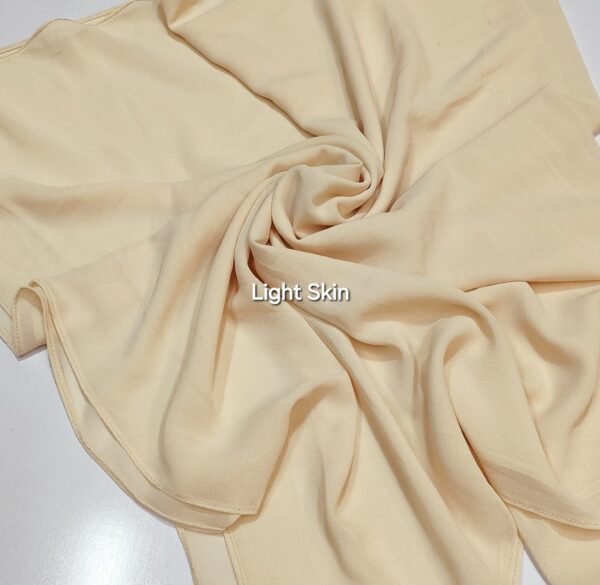 Plain Georgette Chiffon Stoles/ Hijabs - Image 16