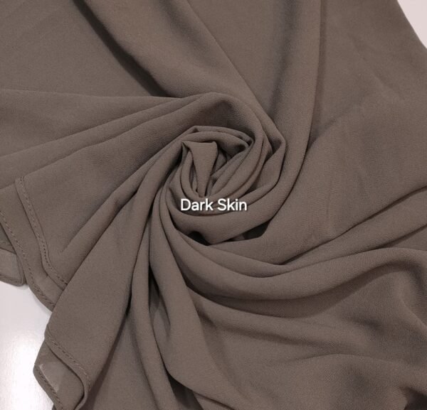 Plain Georgette Chiffon Stoles/ Hijabs - Image 8