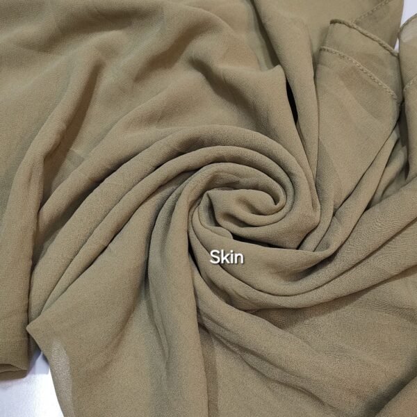 Plain Georgette Chiffon Stoles/ Hijabs - Image 4