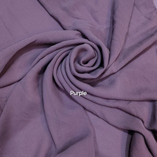 Plain Georgette Chiffon Stoles/ Hijabs - Image 2