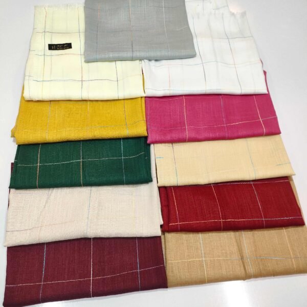 Pure Lawn Multi Slub Lines Stoles