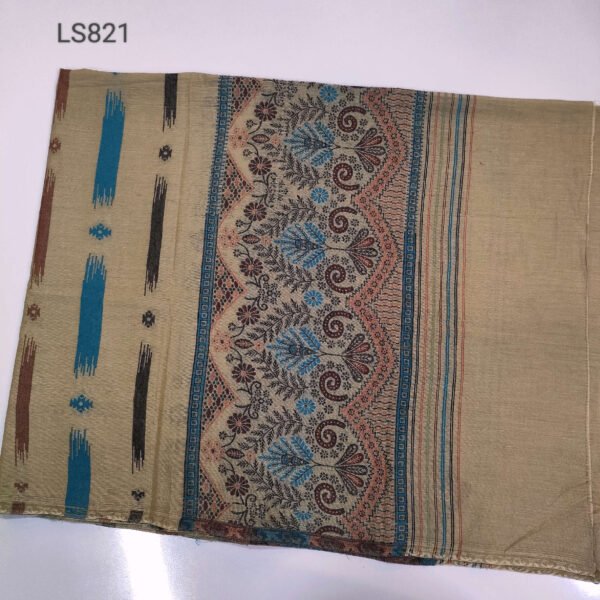 Pure Lawn Self Jacquard Shawl - Image 2