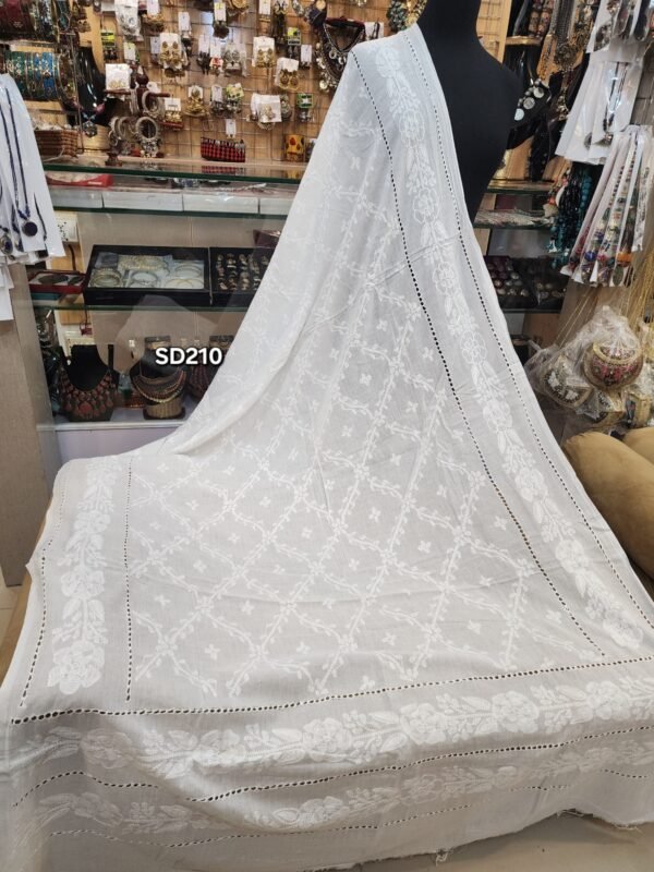 Pure Lawn | Shadow Tarkashi Work Shawl/Dupatta