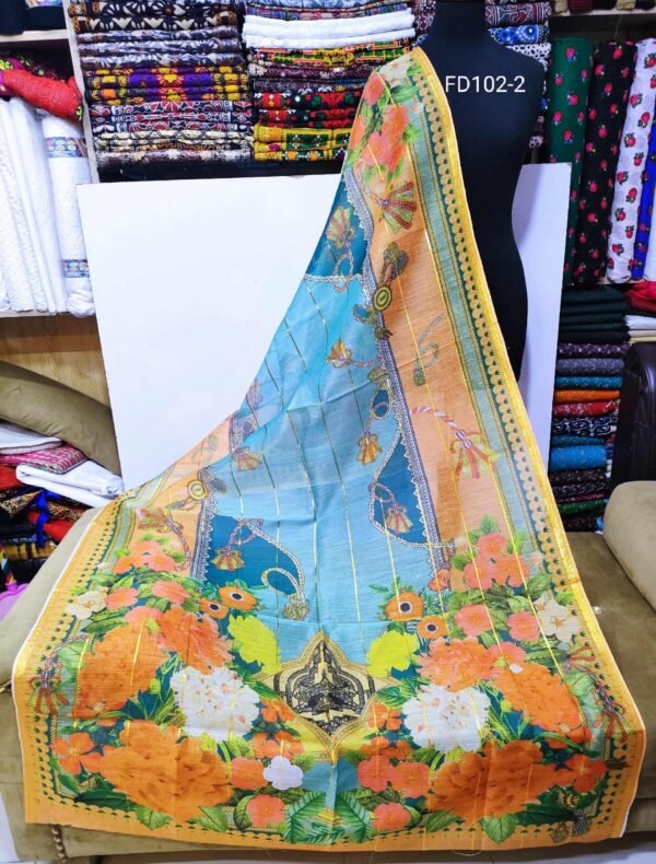 Monal Digital Printed Diamond Dupatta (Lawn Masoori)