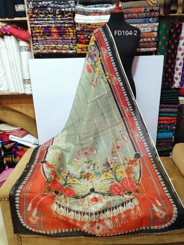 Monal Digital Printed Diamond Dupatta (Lawn Masoori)