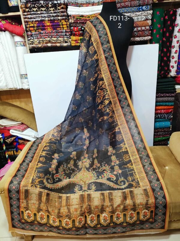 Monal Digital Printed Diamond Dupatta (Lawn Masoori)