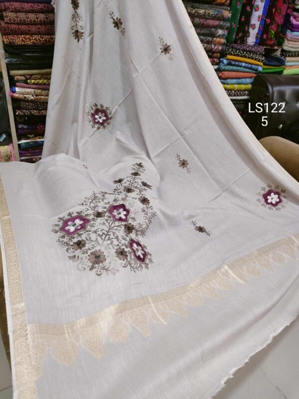 Pure Lawn Embroidered Shawl