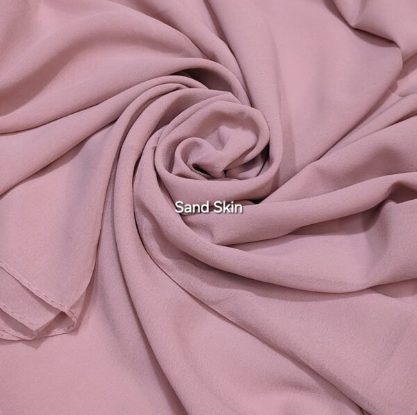 Plain Georgette Chiffon Stoles/ Hijabs - Image 18