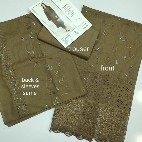 2 Piece Sequence Chikankari (Boring Daman) Lawn Vol 50
