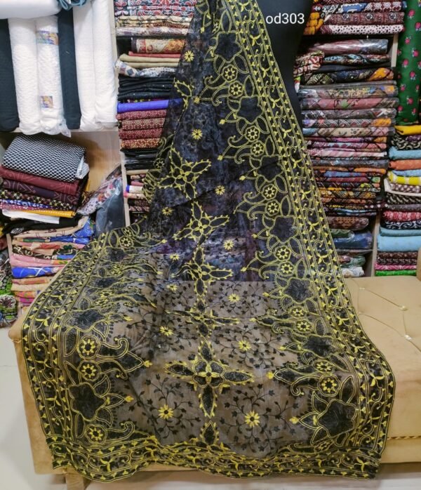 Fancy Organza Embroidered Dupatta