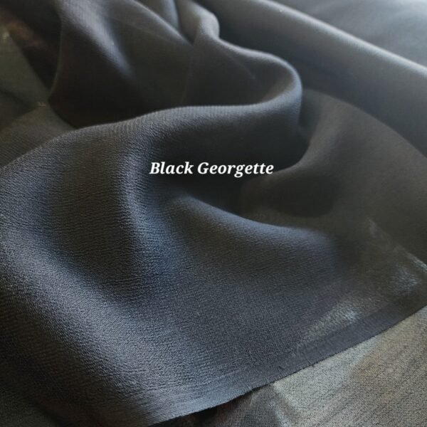 Black Georgette Chiffon Dyeable Dupatta Free Delivery