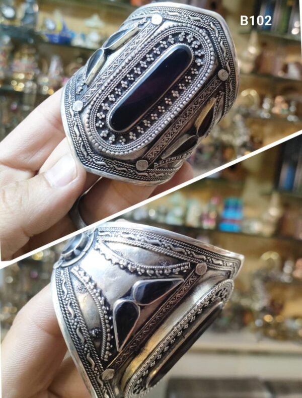 Ethnic Stonework Bracelet Cuff