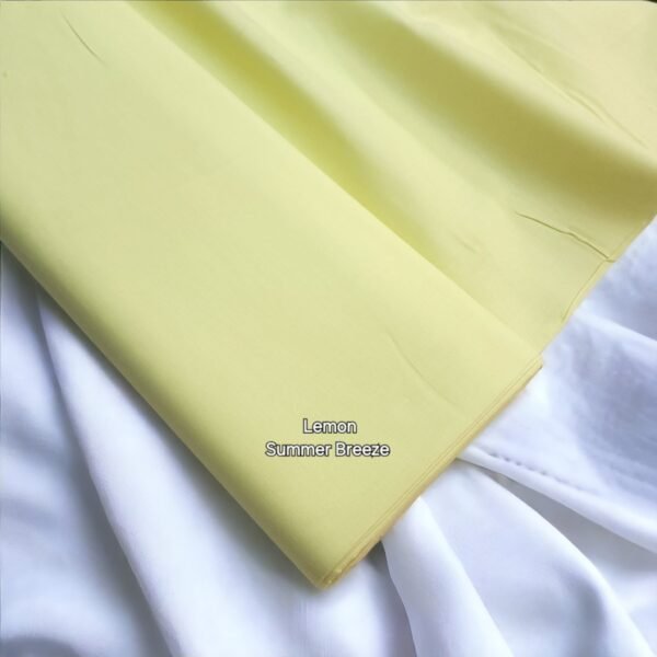 Plain Summer Breeze 2 Pc Suit | Lemon