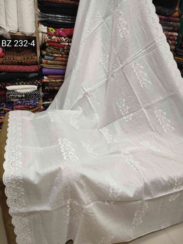 Summer Breeze Chikankari Lawn Shawl