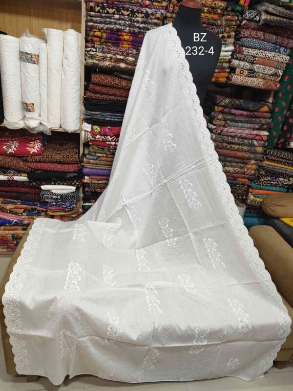 Summer Breeze Chikankari Lawn Shawl - Image 2