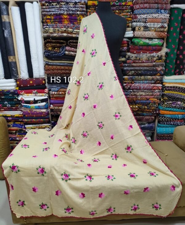 Handmade Pure Lawn Shawl - Image 2