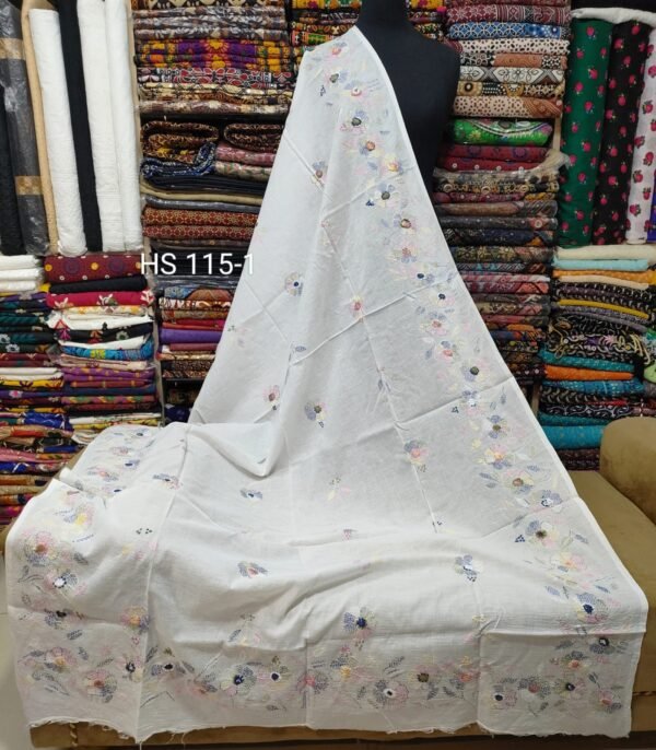 Handmade Pure Lawn Shawl - Image 2