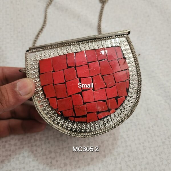 Small Handmade Metal Clutch - Image 2