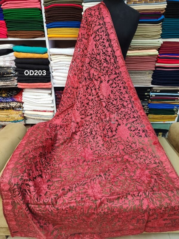 Organza Gulabkar Embroidered Dupatta - Image 3