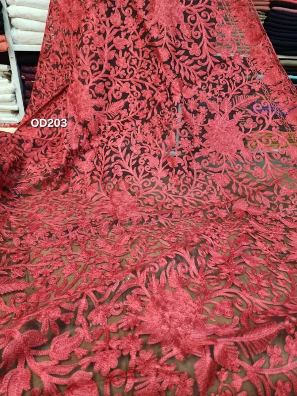 Organza Gulabkar Embroidered Dupatta - Image 2