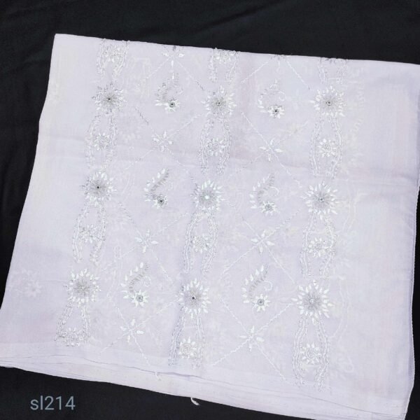 Swiss Lawn Hand Embroidered Shawl