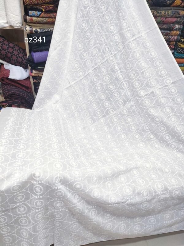 White Lawn Chikankari Shawl