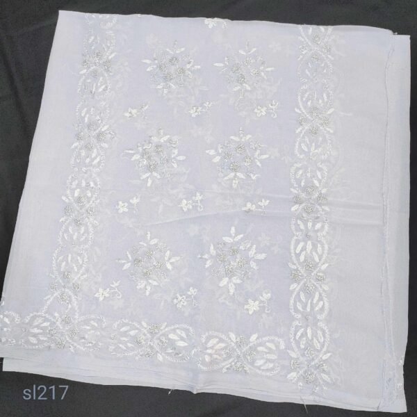 Swiss Lawn Hand Embroidered Shawl