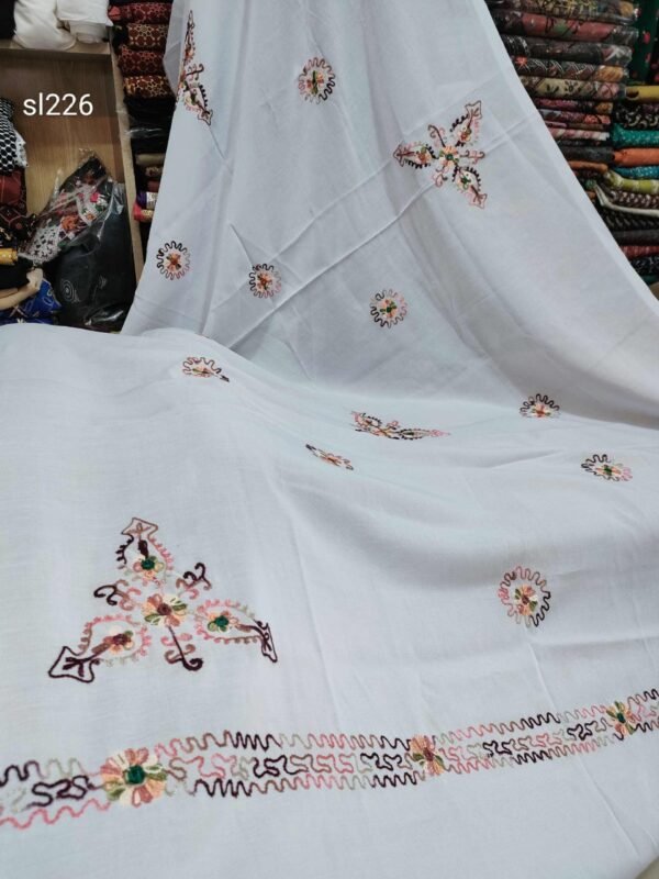 Swiss Lawn Embroidered Shawl