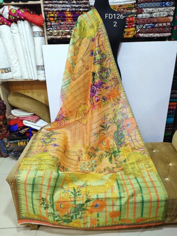 Monal Digital Printed Diamond Dupatta (Lawn Masoori)