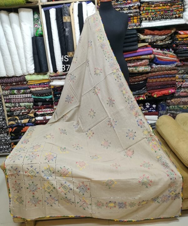 Handmade Pure Lawn Shawl - Image 2