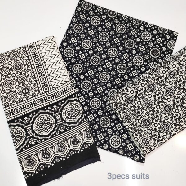 Ajrak Cotton 3 Piece Unstitched Suit 25% OFF