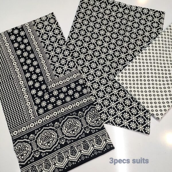 Ajrak Cotton 3 Piece Unstitched Suit 25% OFF