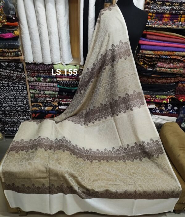 Pure Lawn 3D Self Jacquard Shawl