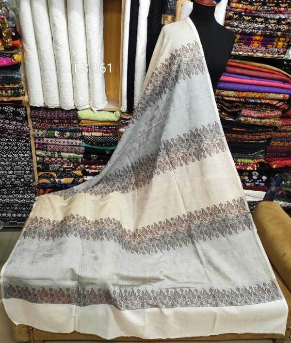 Pure Lawn 3D Self Jacquard Shawl