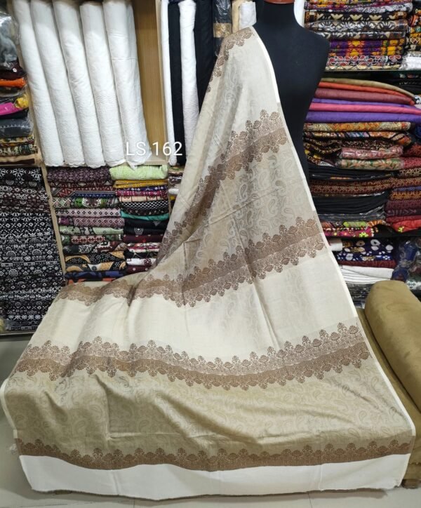 Pure Lawn 3D Self Jacquard Shawl