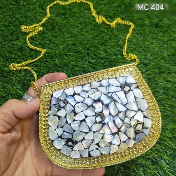 Medium Handmade Metal Clutch - Image 2