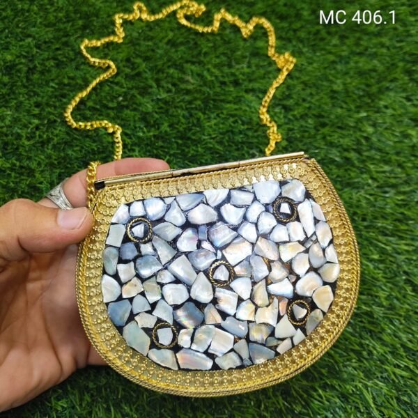 Medium Handmade Metal Clutch - Image 2