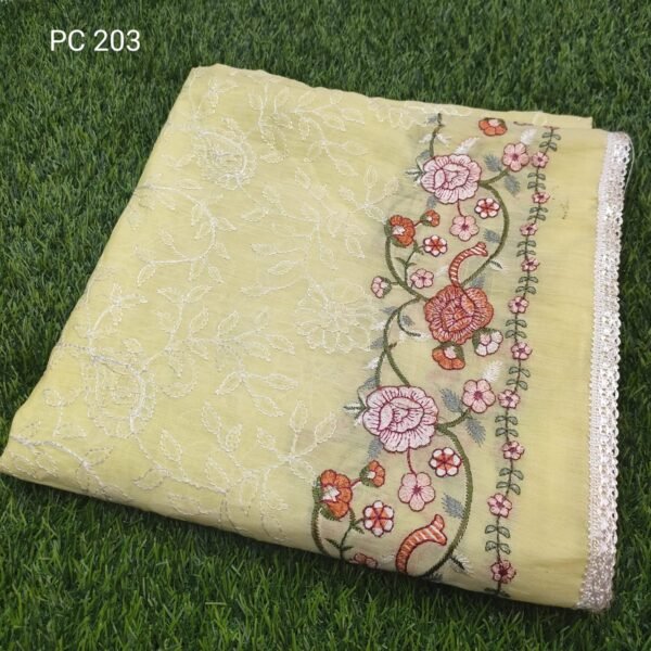 Paper Lawn Fancy Embroidered Dupatta Multi Border